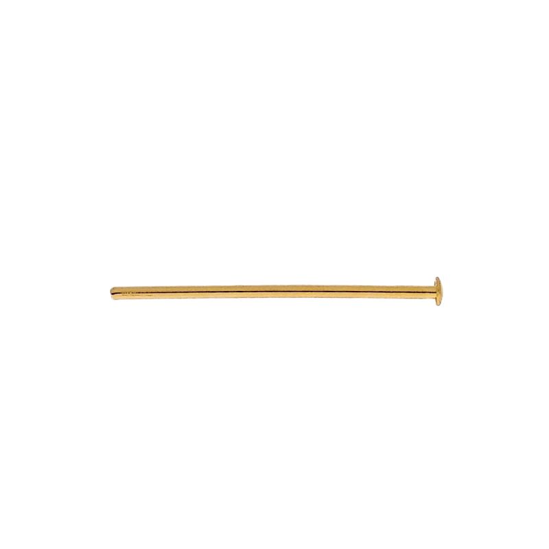 Barra de latón 40x1,6mm con cabeza plana