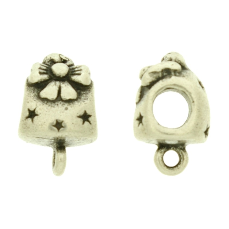[120350000] Entrepieza 15x10mm con asa. Agujero Ø 4mm