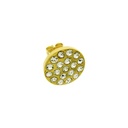 Round ear stud Ø15,4mm to 19 PP19 strass