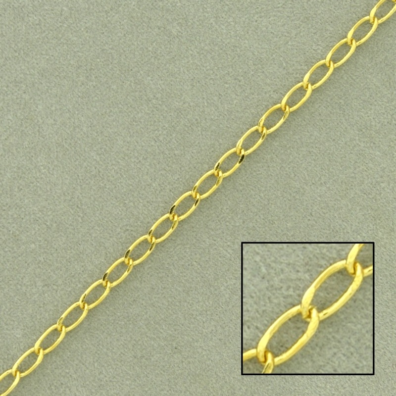 [521540000] Cadena de latón barbada limada 2 caras ancho 2,6mm