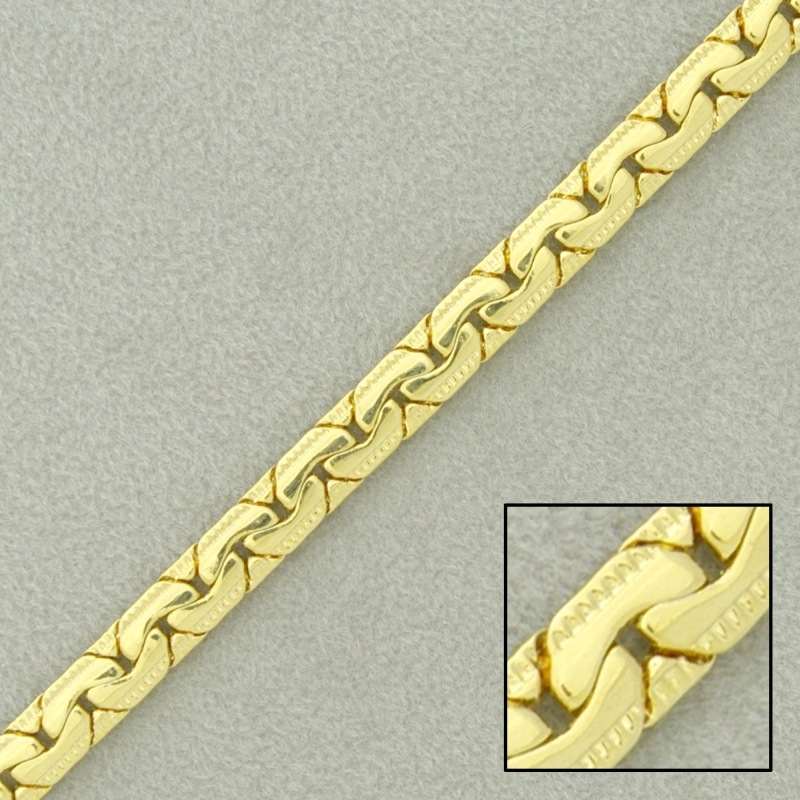 [527710000] Cadena de latón barbada laminada ancho 4,6mm