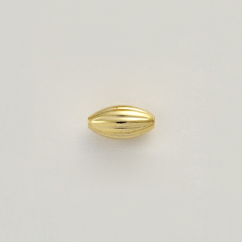 [117100800] Metal bead 4x8mm. Hole Ø 1mm