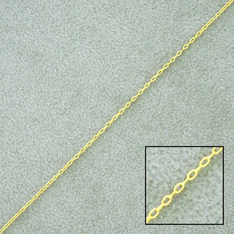 [522100000] Chaîne en laiton maille forçat largeur 0,9mm