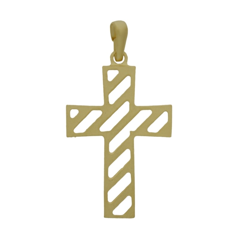 [129410000] Pendentif croix 46x25mm avec bélià¨re