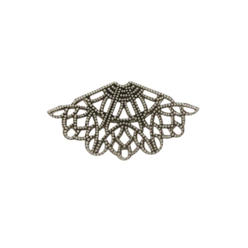 [121340000] Pendentif filigree éventail 23x42mm