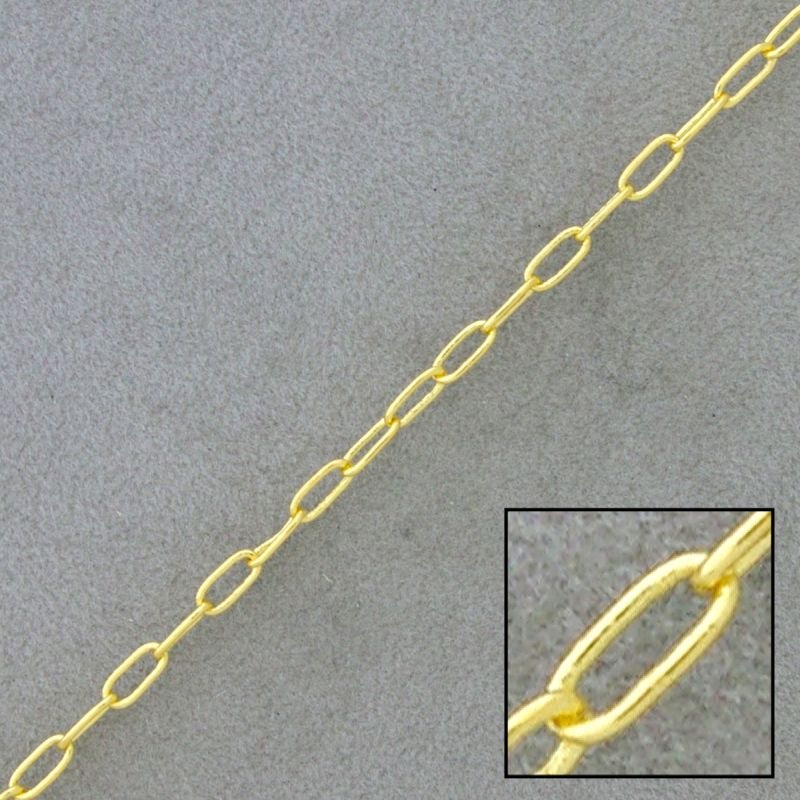 Chaîne en laiton maille forçat largeur 3,2mm