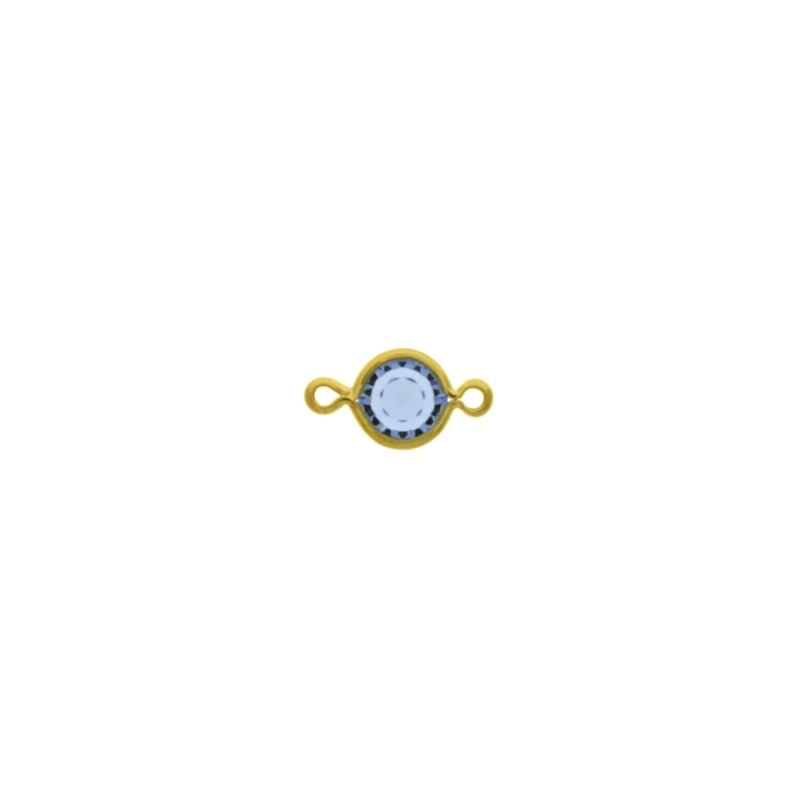 Round strass Ø 6mm light sapphire colour