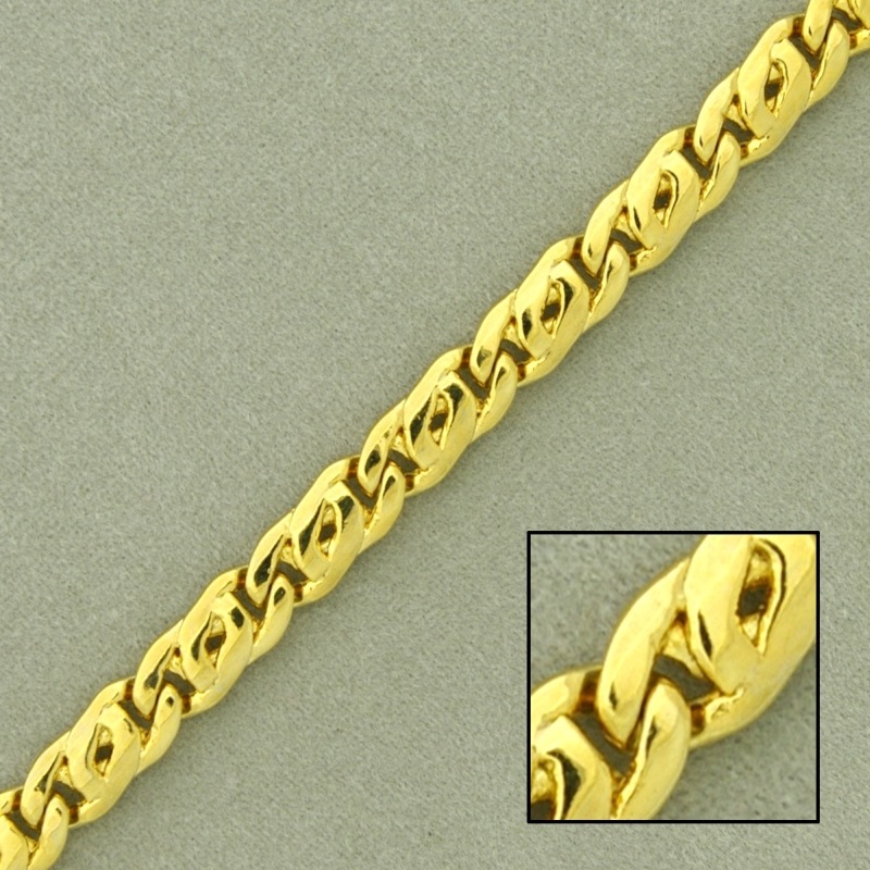 [526990000] Chaîne oeil de perdrix en laiton largeur 5mm