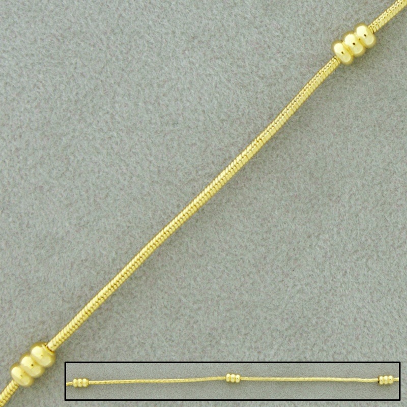 [520340000] Chaîne en laiton serpent Ø1,5mm. Ornement largeur 3,6mm.