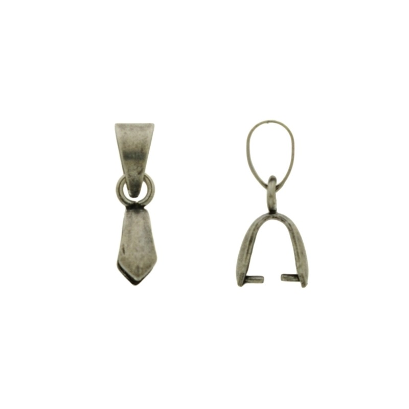 [114371800] Bélière pour pendentif 18x4,5mm pour boule. Passage pour chaîne ou cordon de Ø4mm.