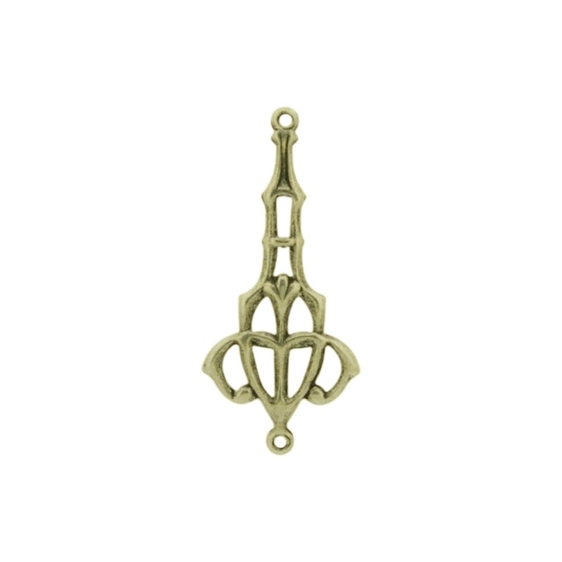 [116150000] Pendentif avec 2 anneaux 30x13mm
