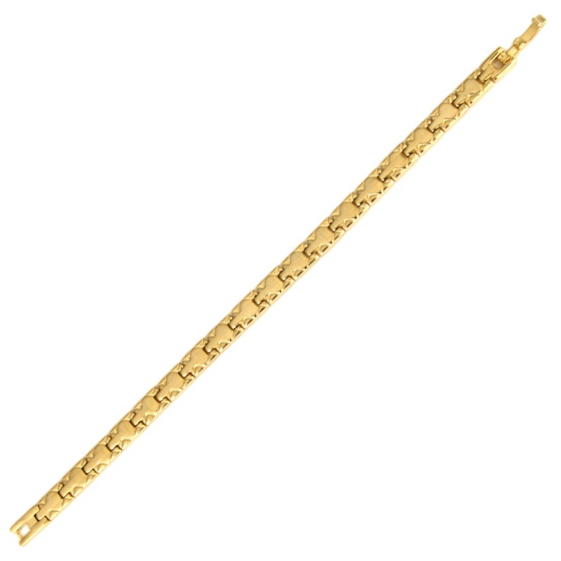 Pulsera 19cms latón ancho 6,5mm