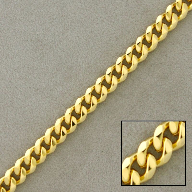 [921830000] Cadena de latón barbada con doble lapidado ancho 4,9mm