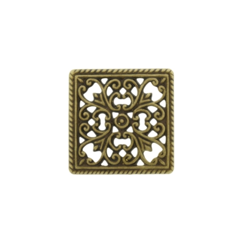 [123140000] Square metal component 16x16mm