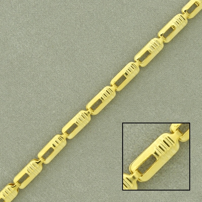 [525300000] Chaîne en laiton largeur 3,6mm