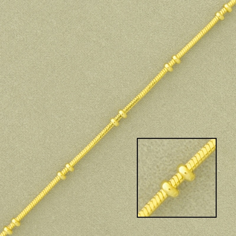 [520530000] Chaîne en laiton serpent largeur 1,1x1,1 mm carré