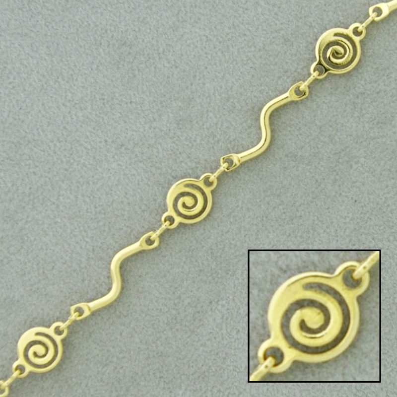 [922310700] Chaîne en laiton spirale largeur 7mm