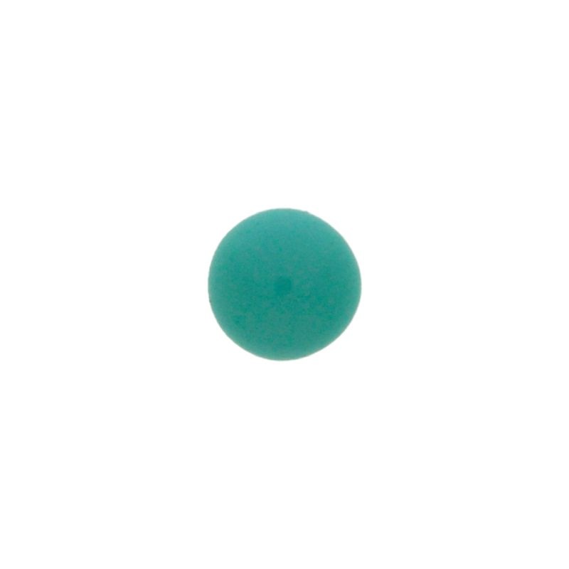 [750130100] Pierre cabochon Ø8mm base plate couleur turquoise