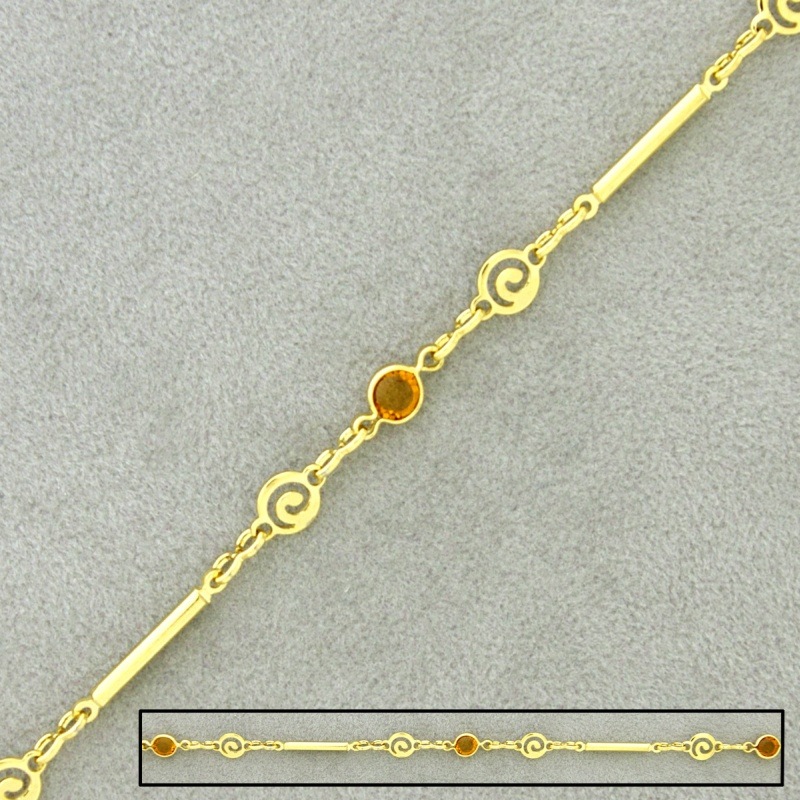 [928500400] Chaîne en laiton à  maille fantaisie largeur 5mm