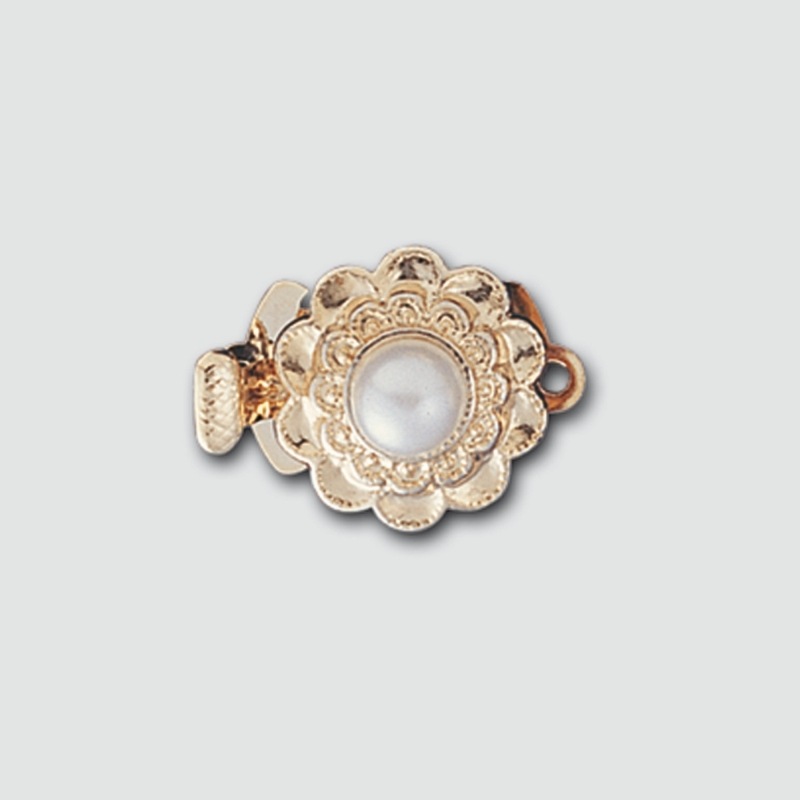 [232260000] Cierre de collar 11x18mm con perla Ø 5mm
