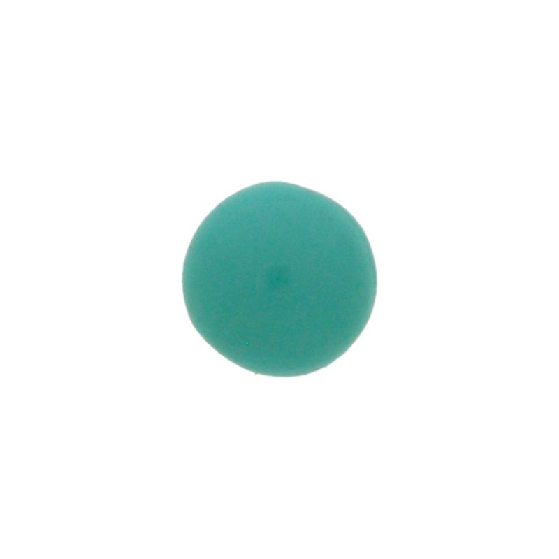 [750150100] Pierre cabochon Ø10mm base plate couleur turquoise
