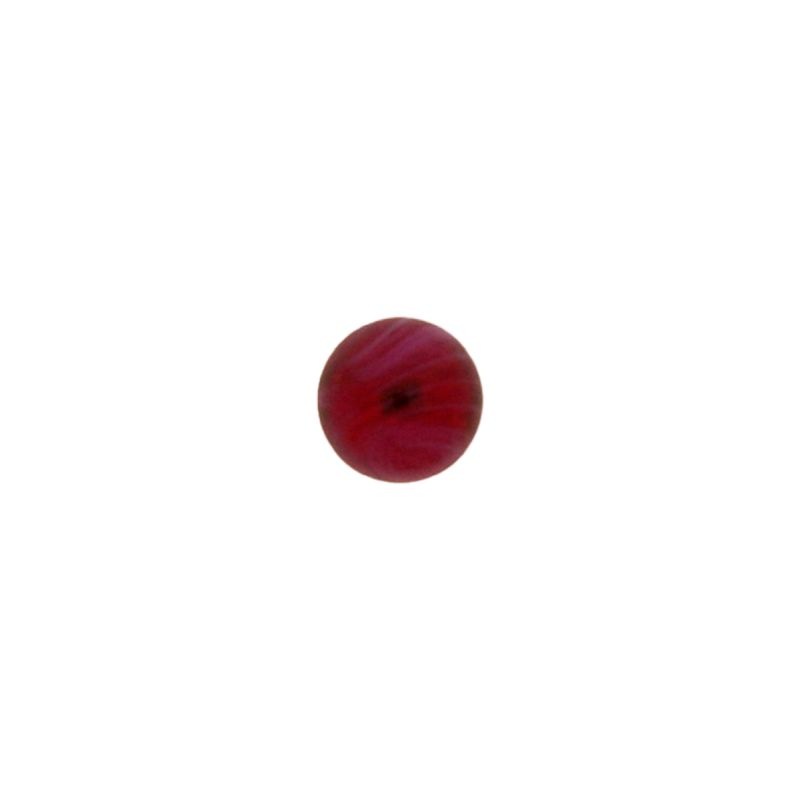Pierre cabochon Ø6mm base plate couleur rubis