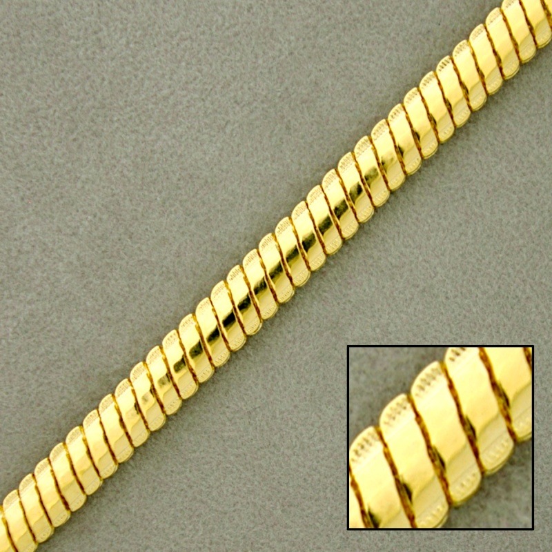 Cadena de latón plana ancho 7,3mm