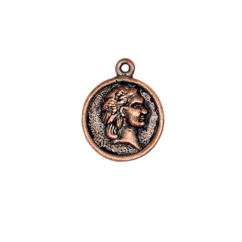 Colgante moneda 21x16mm