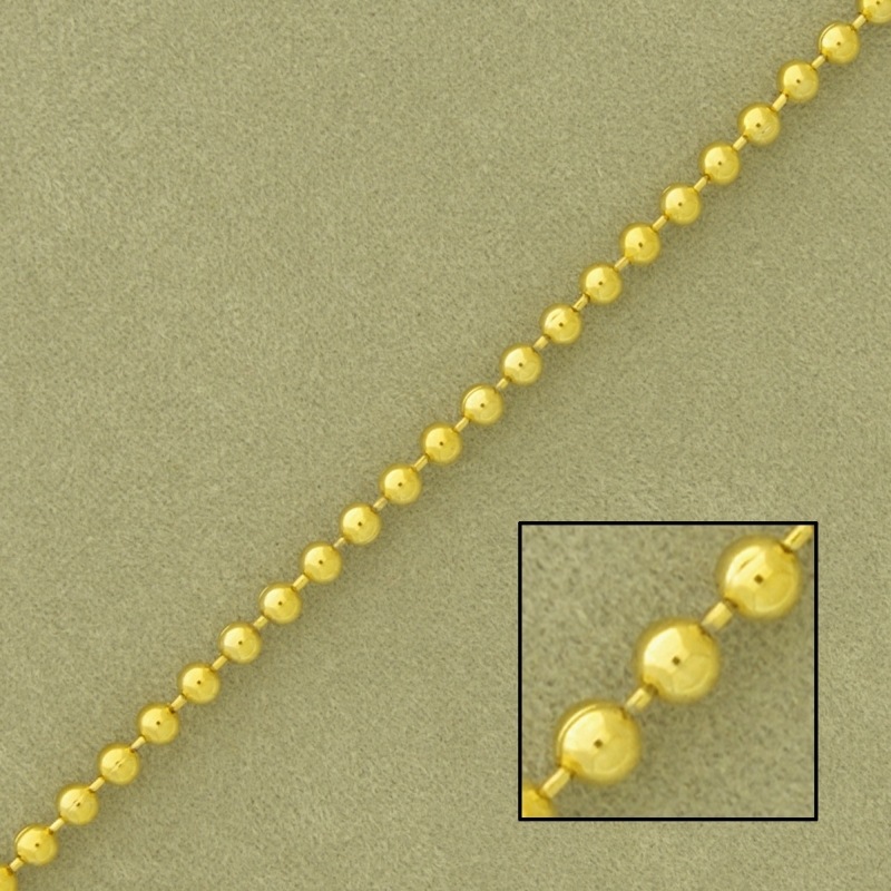 [523160000] Chaîne à billes en laiton largeur Ø 2,5mm