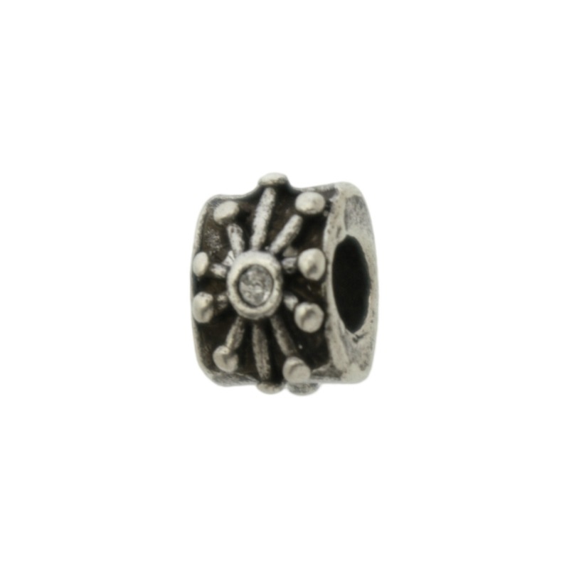 Metal bead 12x9mm. Hole Ø 5mm