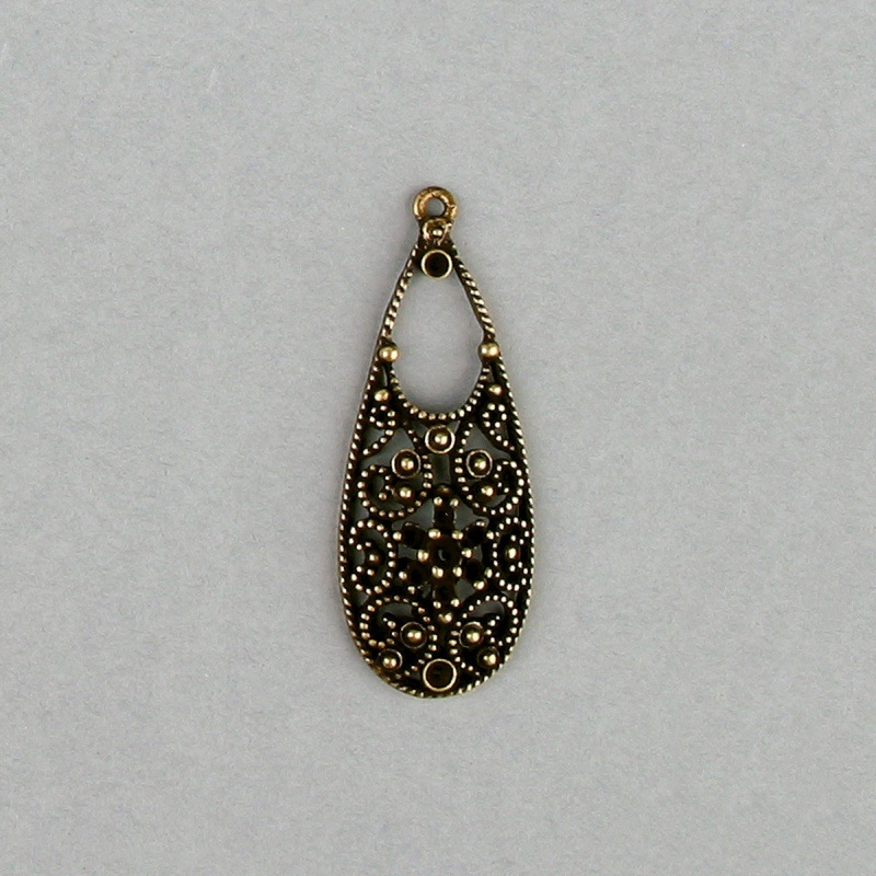 [119730000] Support filigree 51x20mm avec 8 cavités pour strass