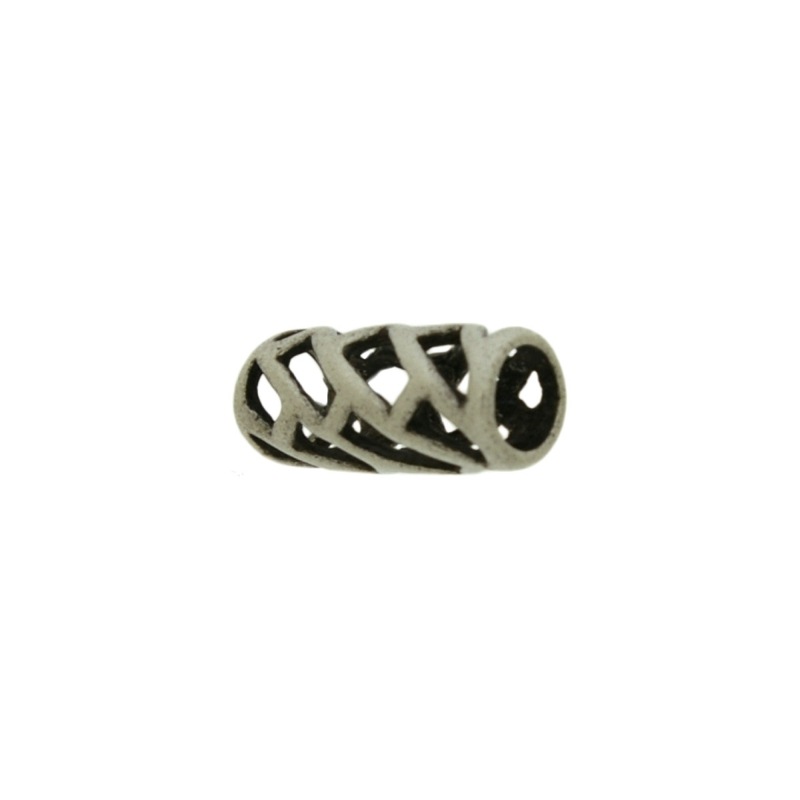 [126800000] Metal bead 17,5x7,5mm. Hole Ø 5mm.