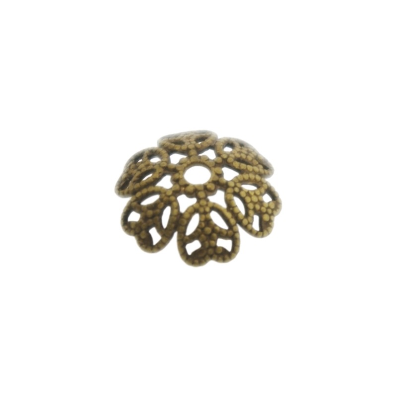 [121870000] Coupelle filigranée Ø 14mm. Trou Ø 2mm
