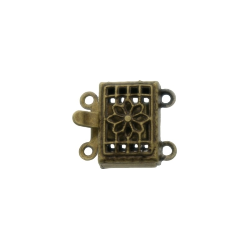 [230330200] Necklace clasp 10x12mm 2 strands