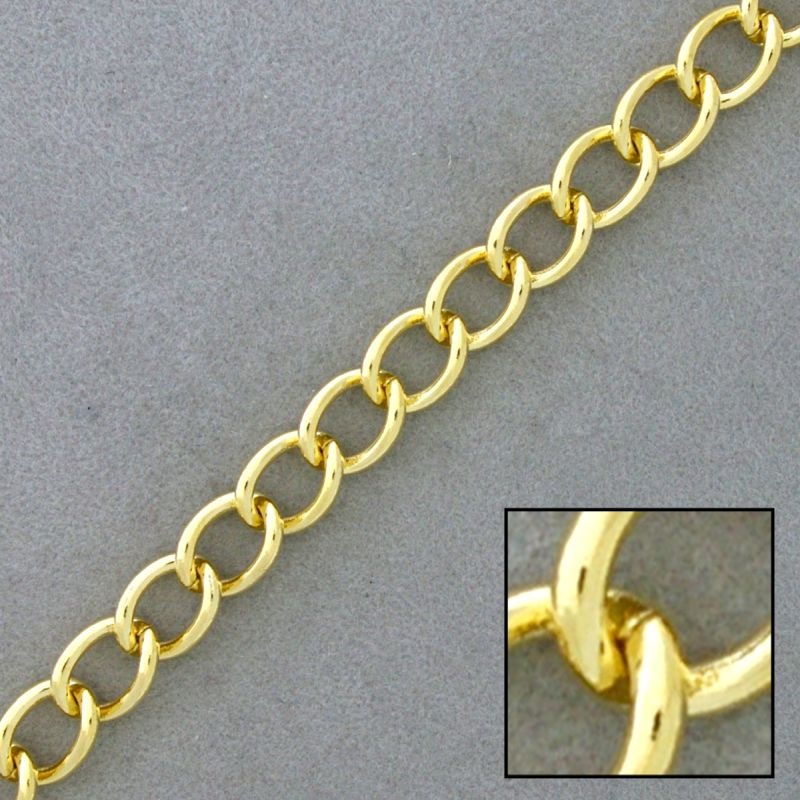 [520050000] Cadena de latón barbada ancho 7,7mm