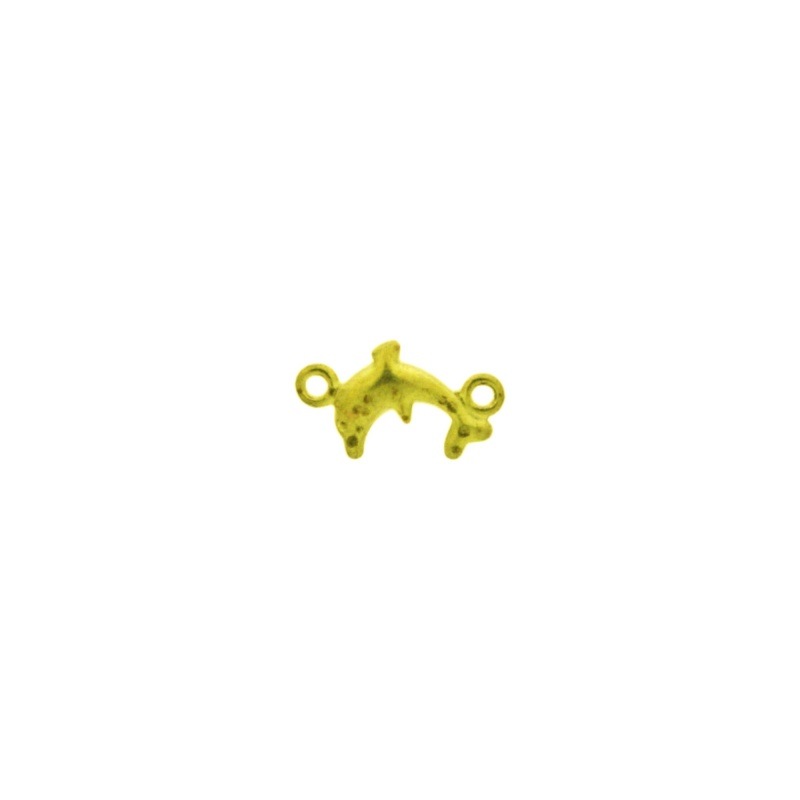 Entrepieza delfin de latón 11,9x6,8mm