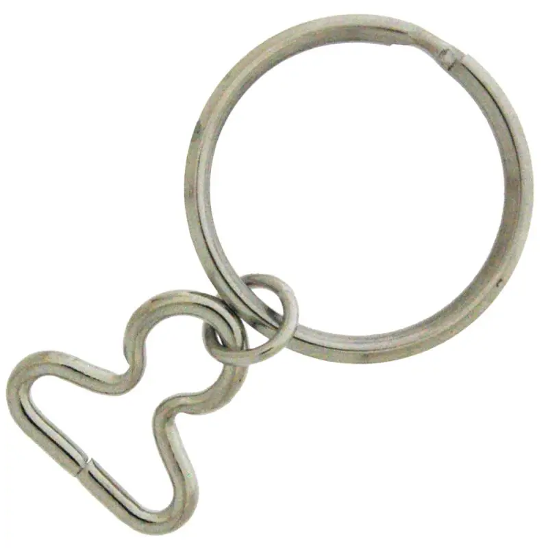 [640592000] Anilla de llavero exterior Ø30mm con eslabón para cuero ancho interior 15mm