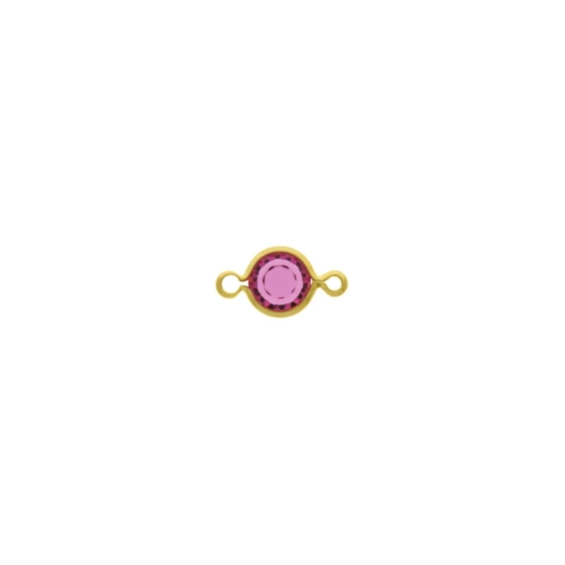 [123062200] Intercalaire strass Ø 6mm couleur rose