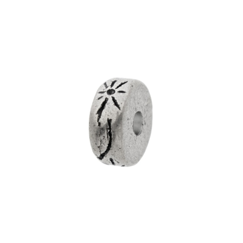 [126410300] Metal bead 13,5x5mm. Hole Ø 3mm