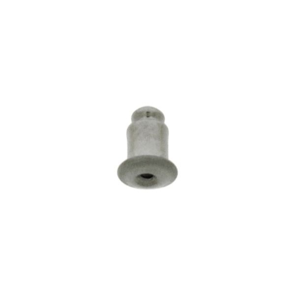 [117601500] Poussette champignon 6,8x5,3mm blanche sans nickel. VALABLE POUR LES TIGES DE Ø0,9mm.