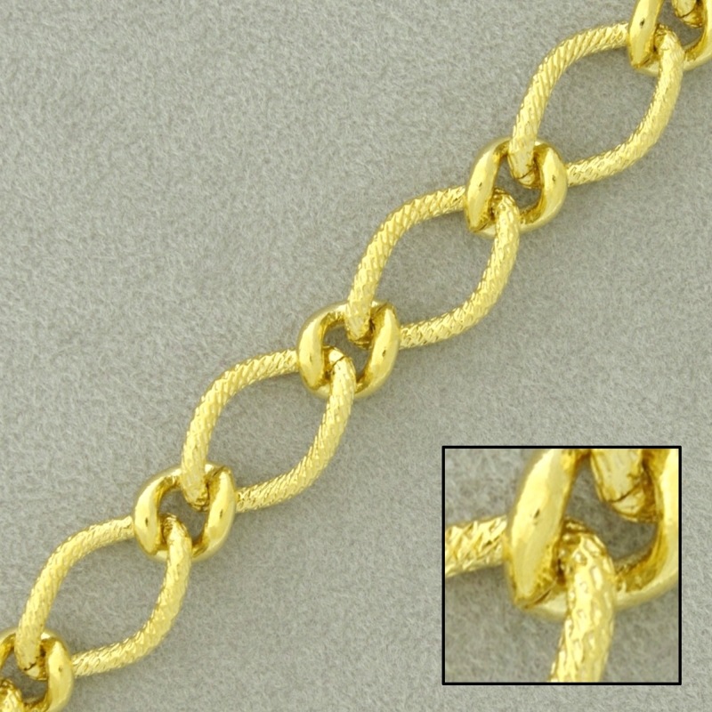 [524130000] Chaîne en laiton figaro largeur 9,4mm