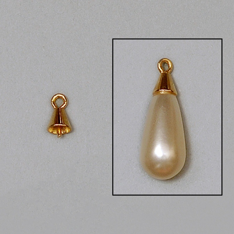 [112790000] Coquille conique 4x4mm pour perle larme