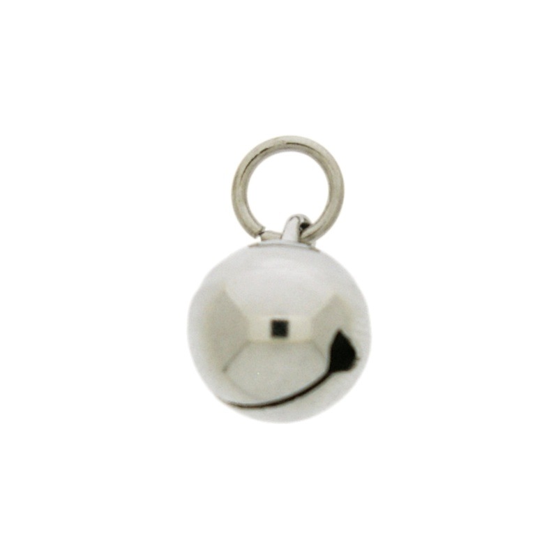 [119081498] Cascabel Ø 14mm montado con anilla redonda Ø9x hiloØ1,4mm
