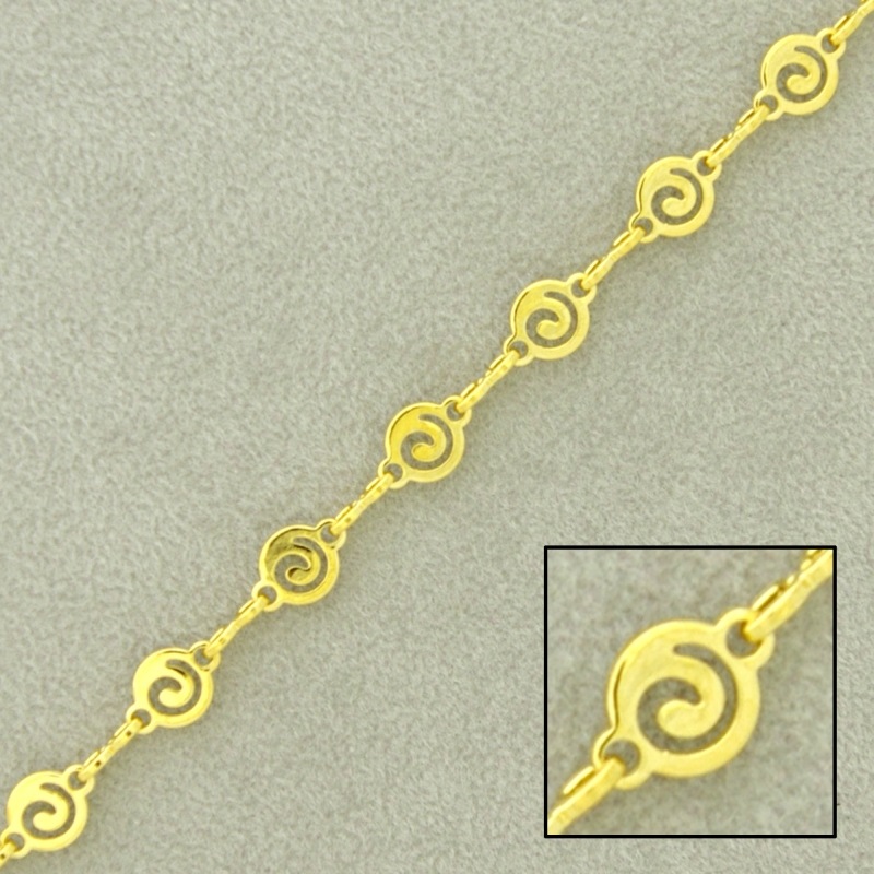 [521080000] Chaîne en laiton spirale largeur 5,1mm