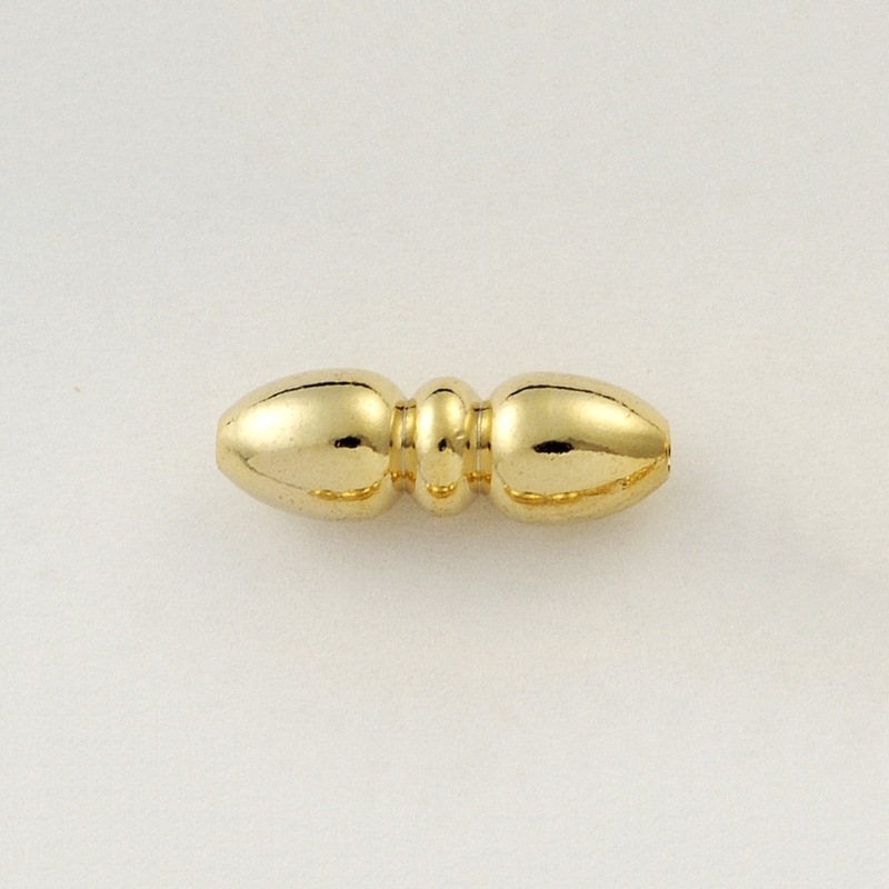 [117300000] Metal bead 5x15mm. Hole Ø 1mm