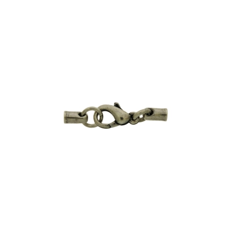 [912121900] Set fermoir mousqueton 10mm + 2 embouts pour cordon Ø 2mm
