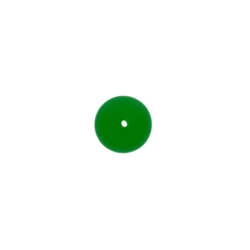 Boule de verre Ø10mm couleur jade. Avec trou passant.