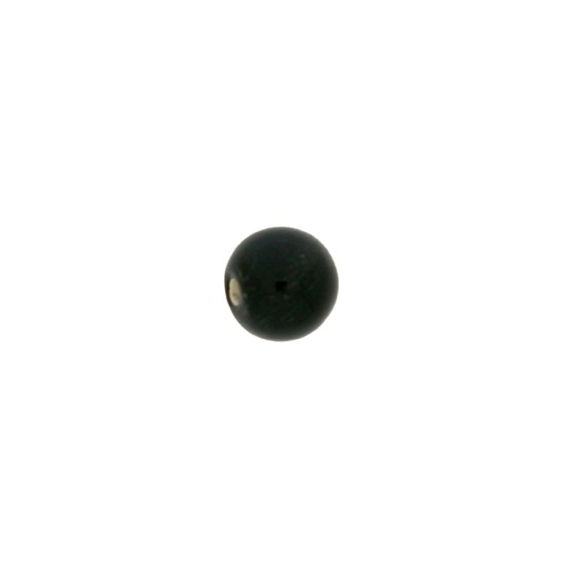 Smooth ball Ø8mm black colour. With two holes.
