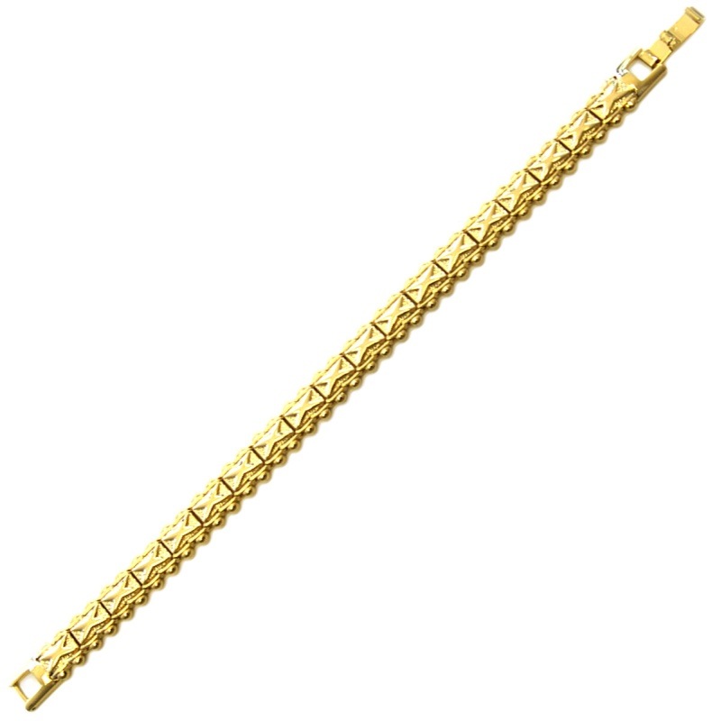 [541300000] Bracelet 19cms de laiton largeur 9,5mm