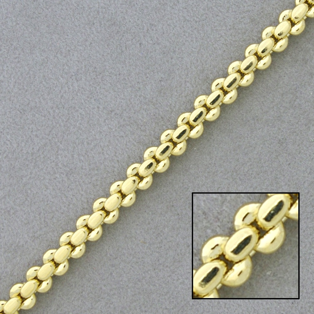 Cadena de latón plana ancho 5,4mm